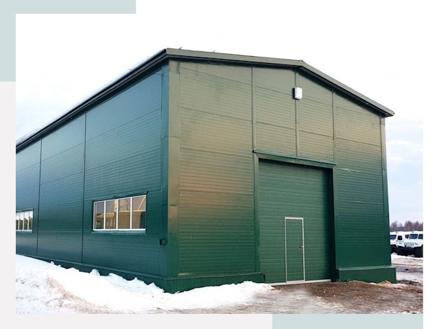 Двускатные ангары в Киржаче