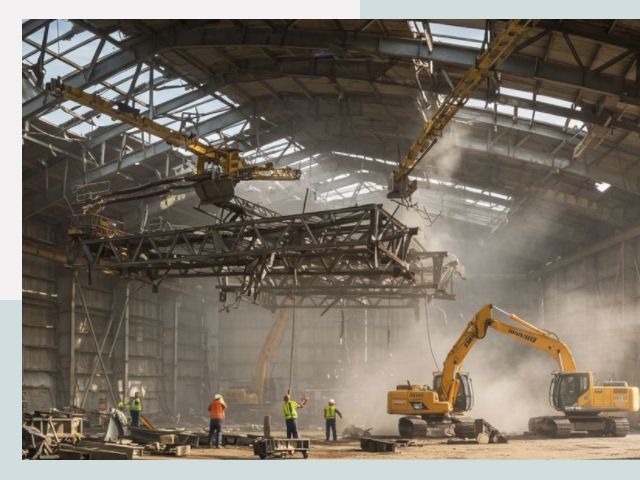 Демонтаж ангаров в Киржаче от 619 руб. за м²