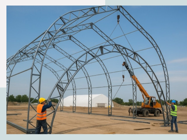 Монтаж ангаров в Киржаче от 619 руб. - Надежно и быстро